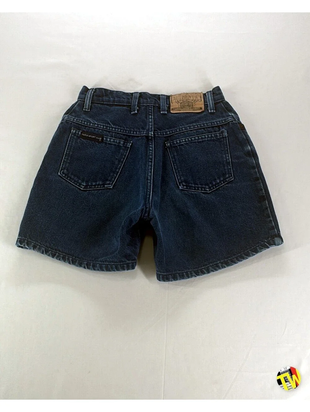 Vintage 90s Park's Sport Club Denim Shorts High Waisted Mom